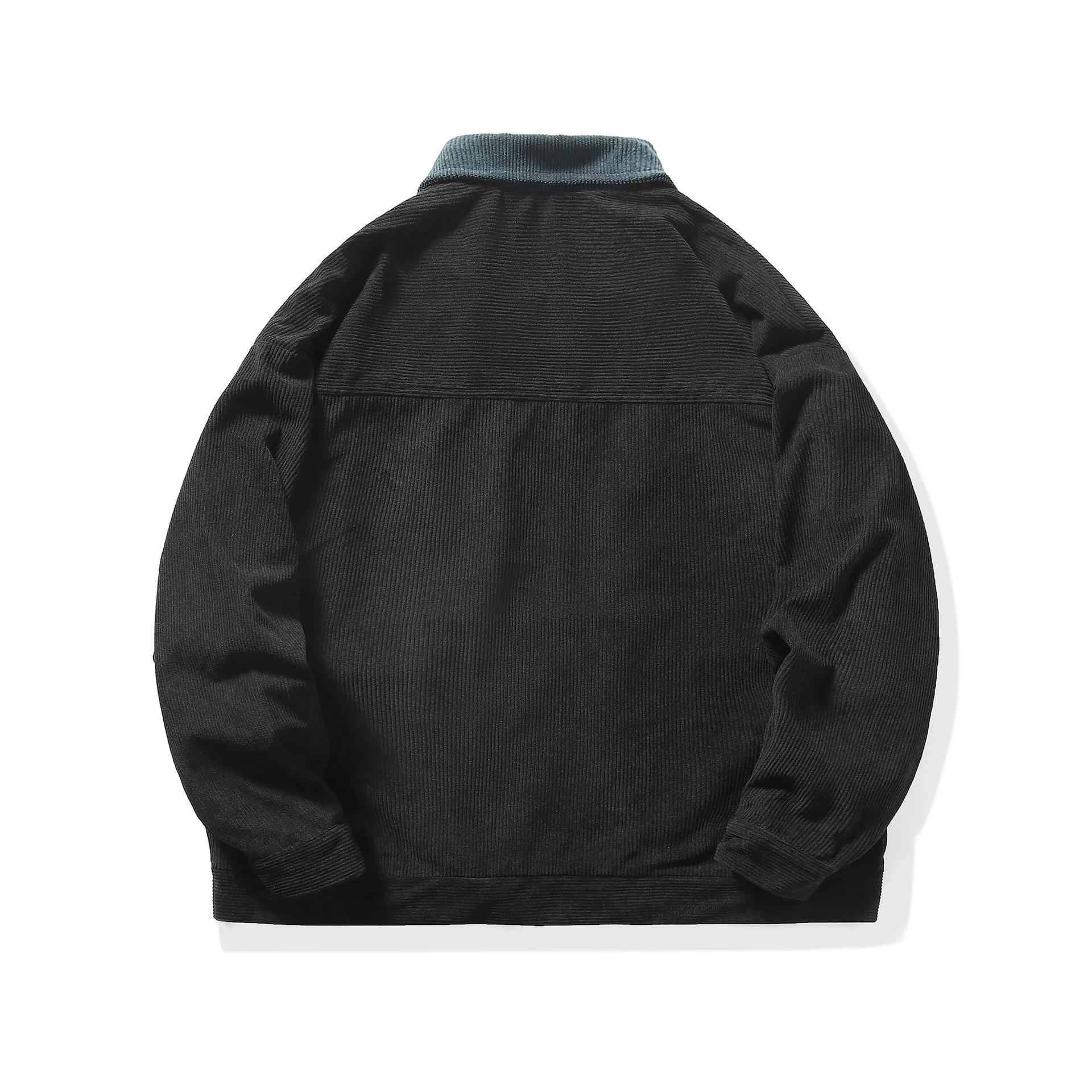 Manteau Homme Printemps Automne Couleur Contrastante Col Rabattu Veste Décontractée Ample Respirante