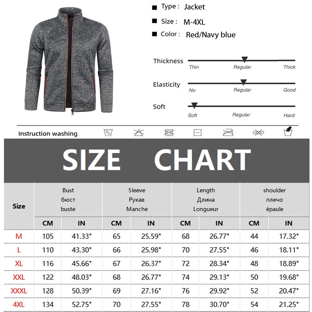 Vestes à glissière pour hommes col montant sweat-shirt extérieur Streetwear manteau décontracté manc