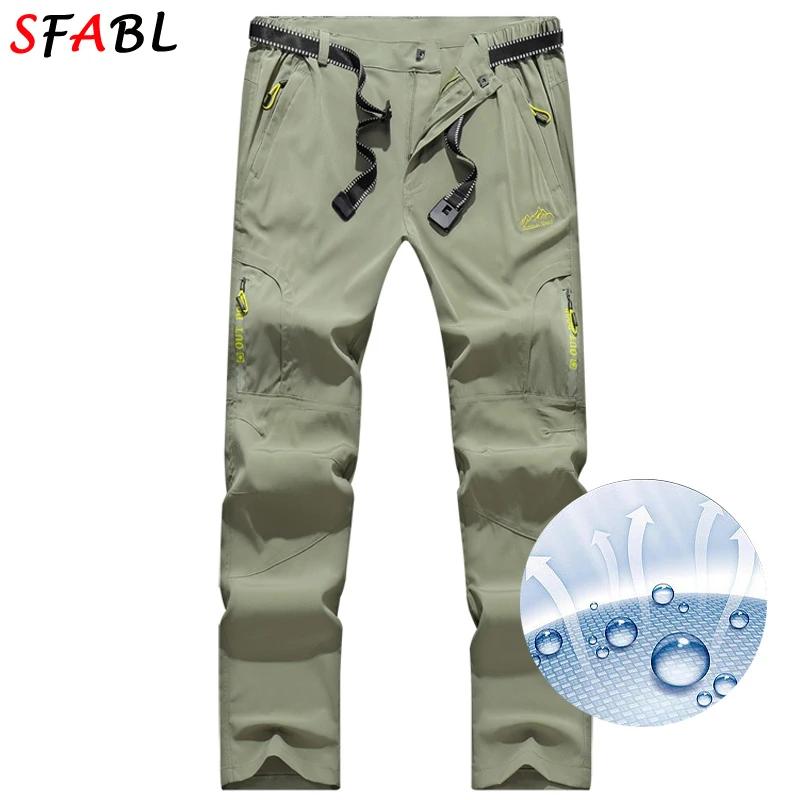SFABL L-5XL D'été À vaccage Rapide Pantalon Hommes commandé Imperméable DulPants pantalon de peche h