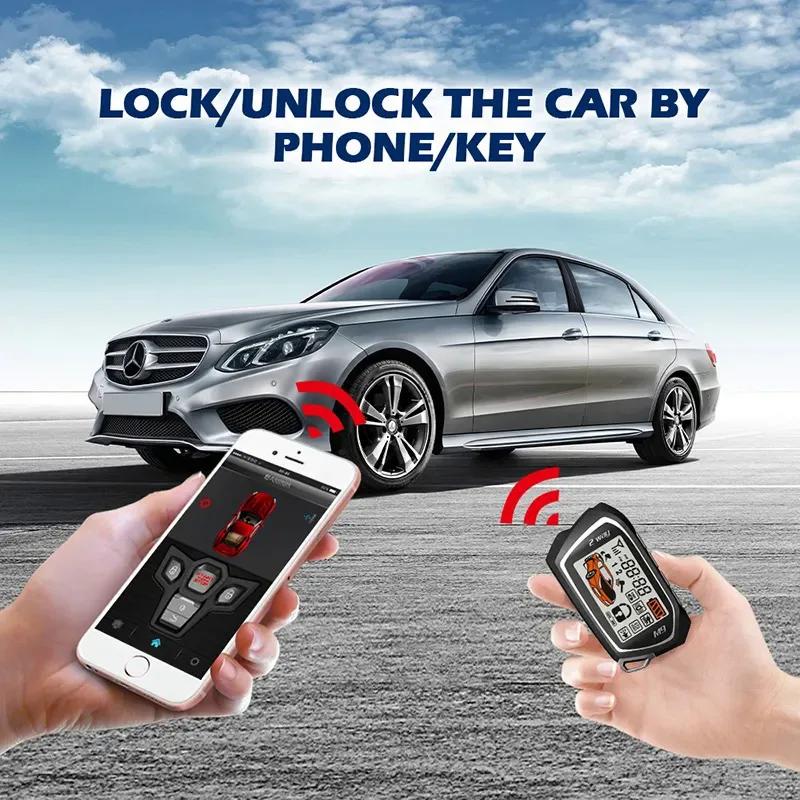 Système d'alarme de voiture SPY 2 voies PKE, Kit d'entrée sans clé à distance, Module de démarrage d