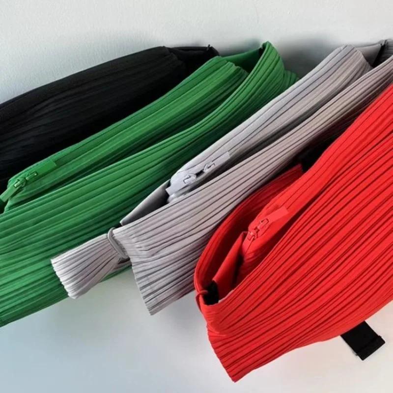 Miyake japonais décontracté sport vent plissé Gyoza sac à bandoulière hommes et femmes avec Simple g