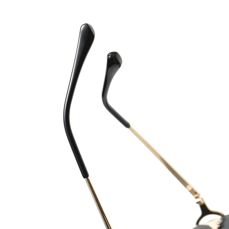 Lunettes carrées sans monture, tendance, en métal, de haute qualité, pour hommes et femmes, lunettes