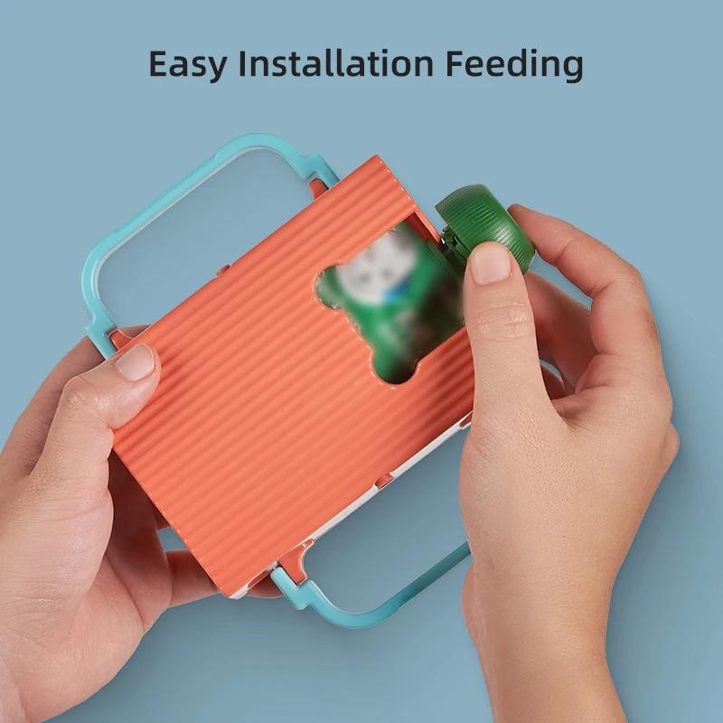Support de boîte à jus réglable pour tout-petits, support Anti-extrusion pour aliments pour bébés et