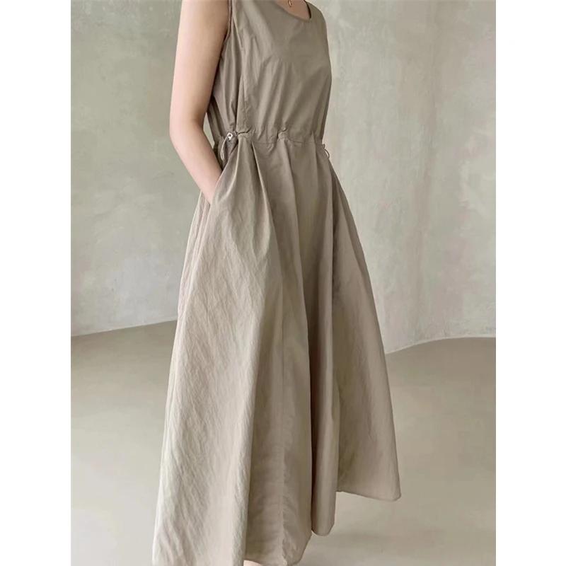 REALEFT – robe d'été 2 pièces pour femmes, ensemble veste courte rabattue et robe débardeur décontra
