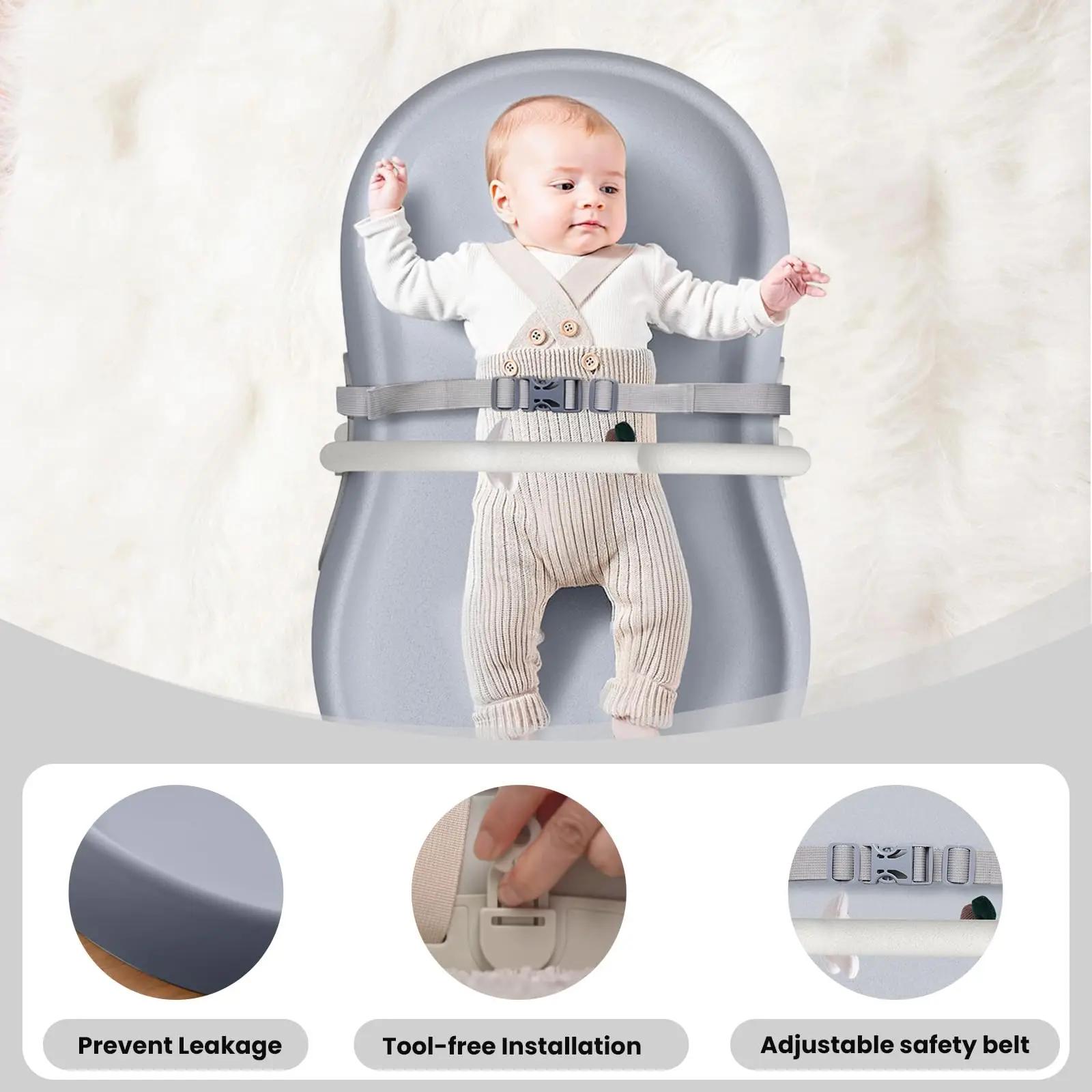 Matelas à langer pour bébé avec harnais de sécurité et étagère pour jouets d'oreille de chat, matela