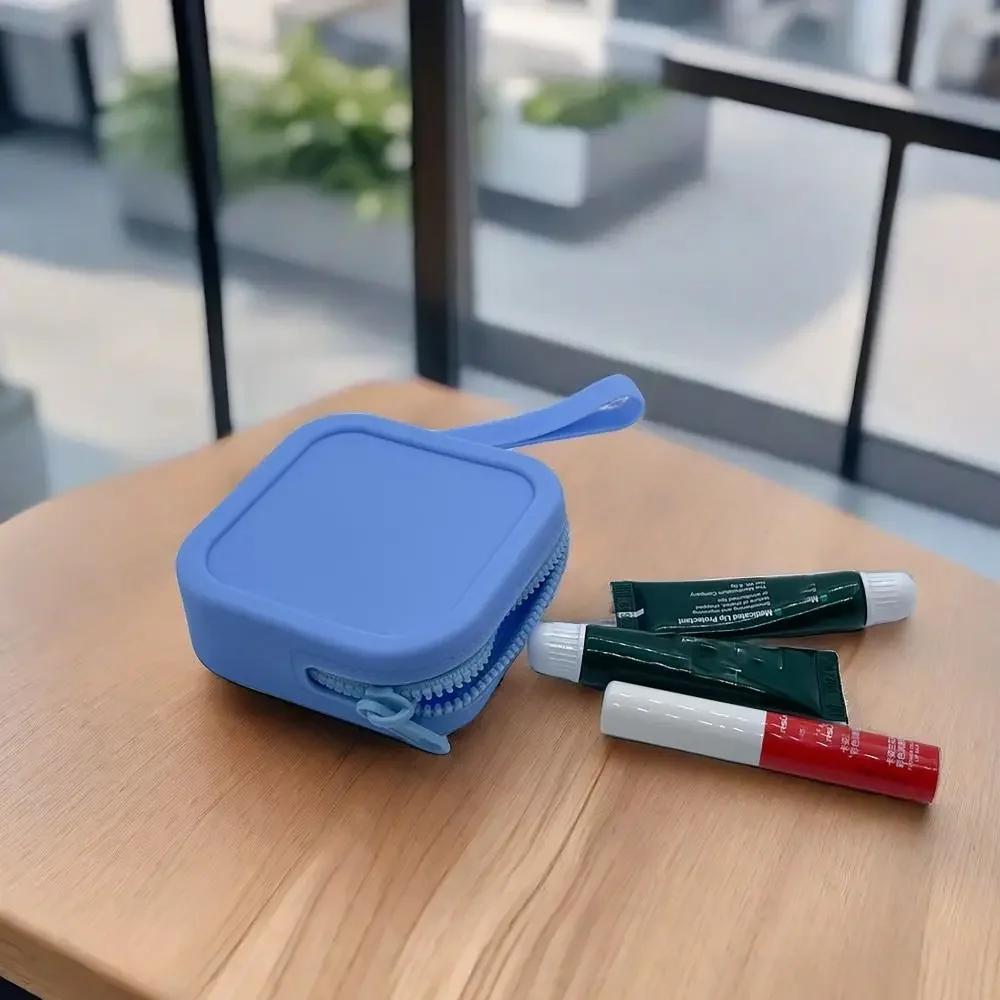 Portefeuille de rangement Vintage en Silicone, porte-monnaie, fermeture éclair étanche, sac pour éco