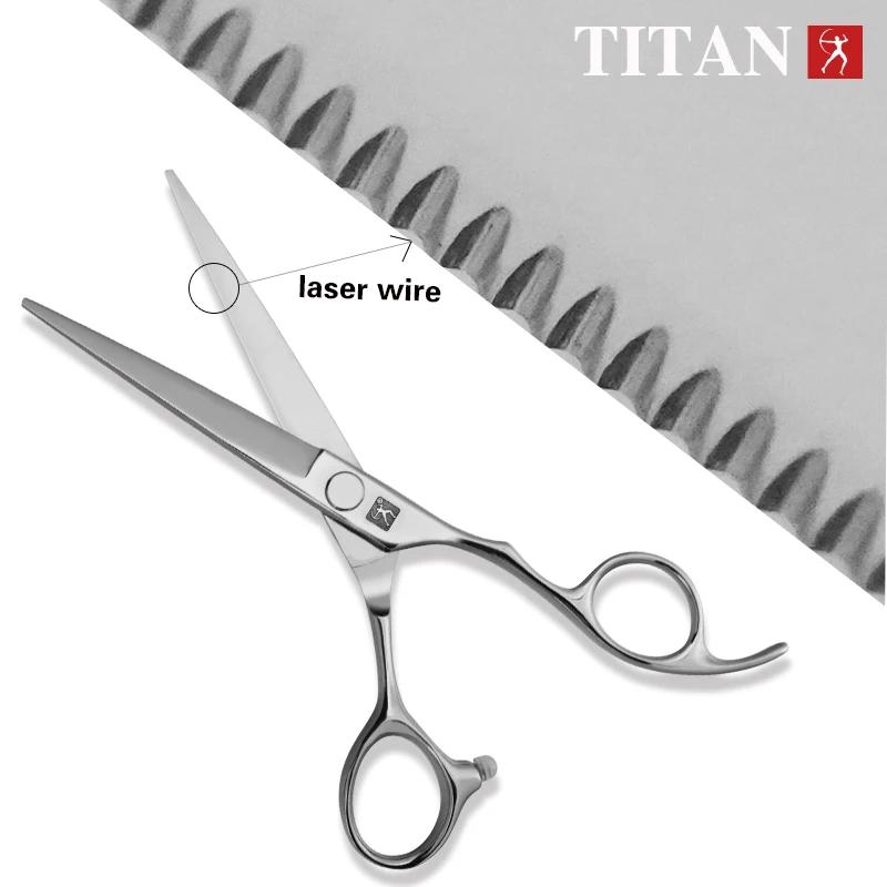 TITAN professionnel fil Laser ciseaux à cheveux coupe de cheveux ciseaux coupe barbier ciseaux de co