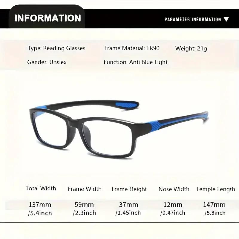 3/1 pièces lunettes de lecture de sport hommes femmes-lecteurs presbytes confortables et élégants av