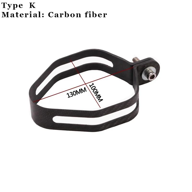 Tuyau d'échappement de moto 60.5mm, silencieux 51mm, cercle fixe universel, Support en Fiber de carb