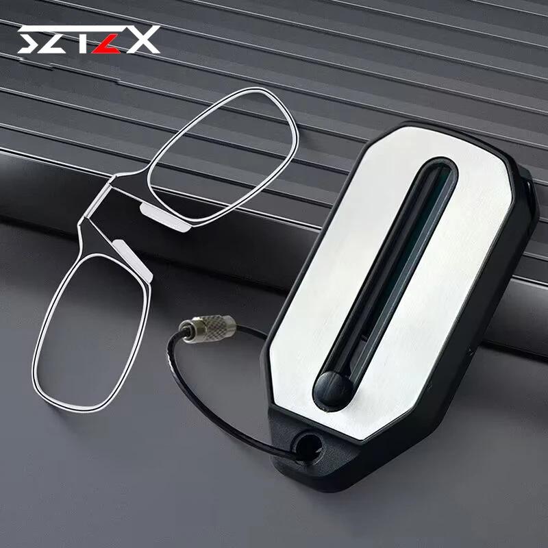 Lunettes de lecture à clipser pour le nez, pliables, ultralégères, porte-clés, pour hommes et femmes