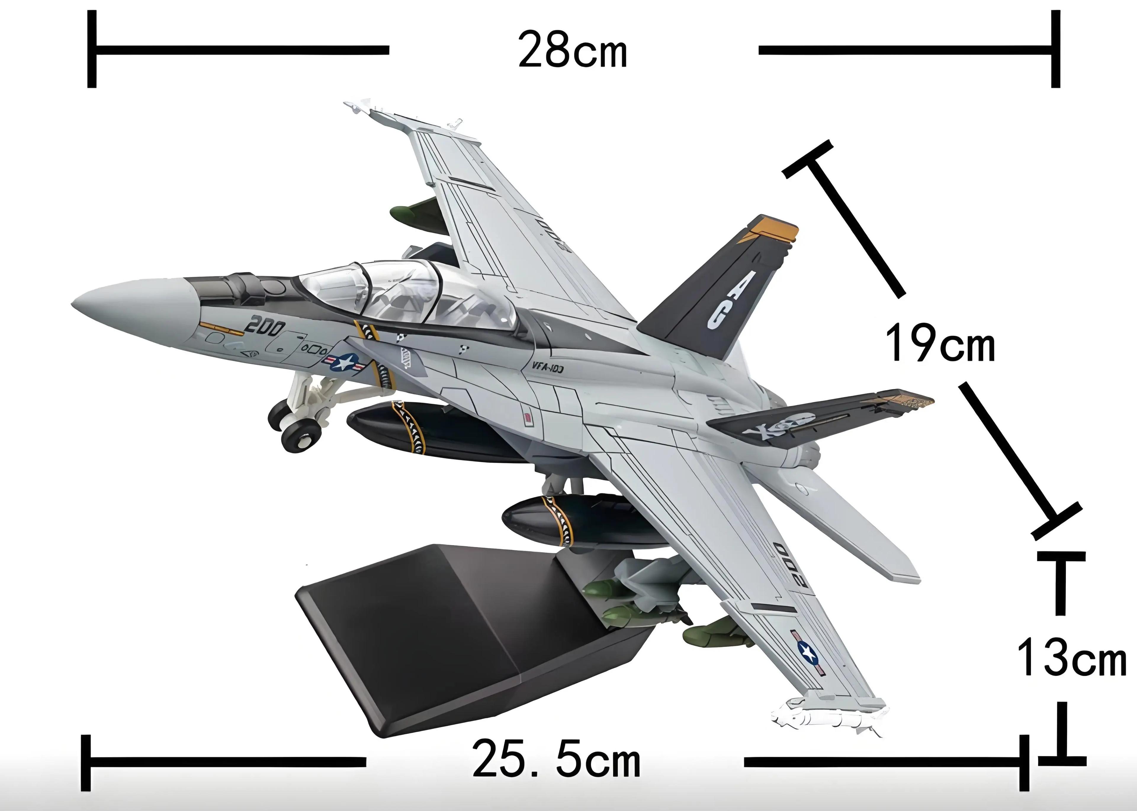 Réplique de drapeau Pirate F18 F-18 VF103 Grumman Tomcat Super Hornet F/A-18F, échelle 1:72, avion d