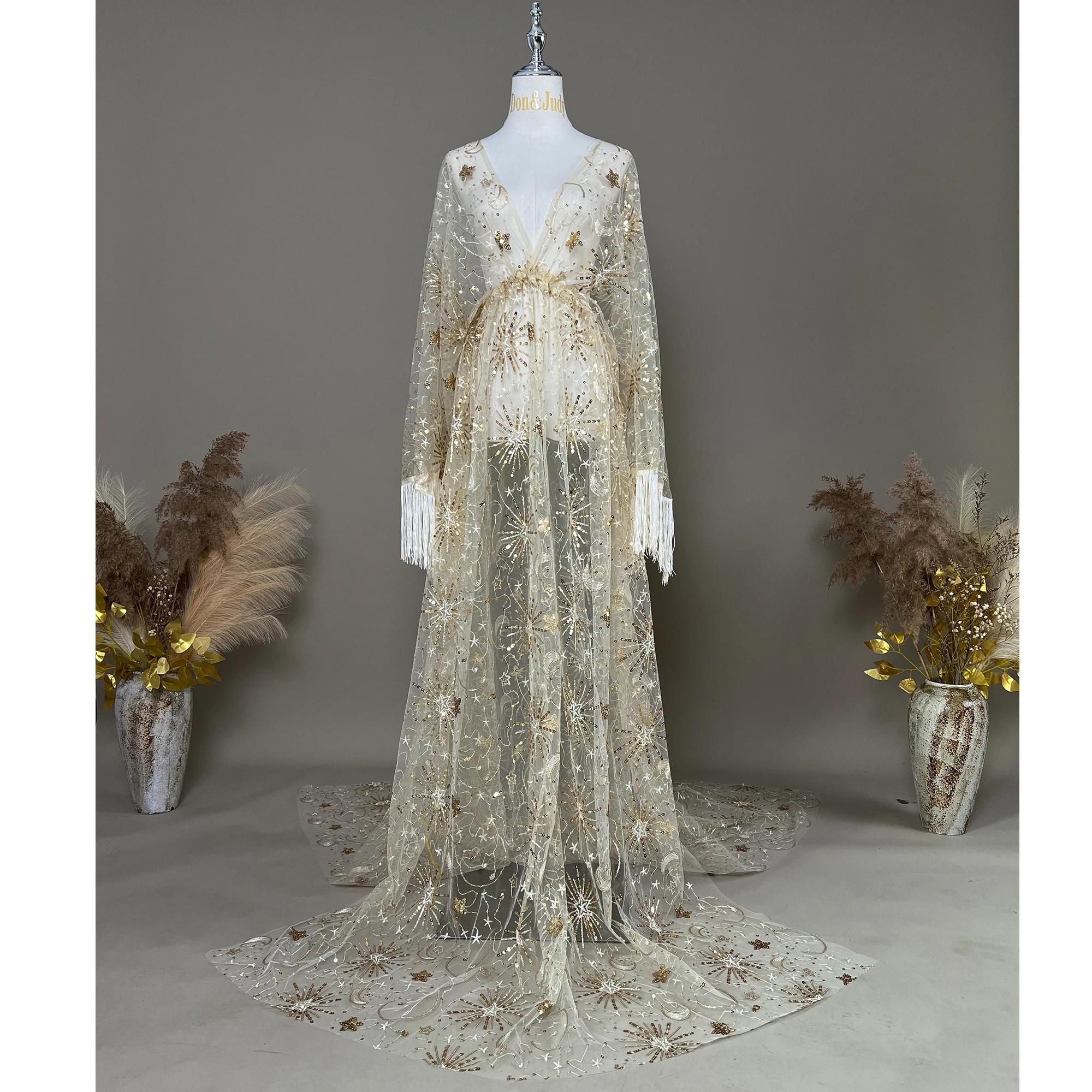 Don & Judy-Robe Maxi à Paillettes pour Femme, Tenue de Séance Photo, Style Boho, Cadeau de ixPréChri