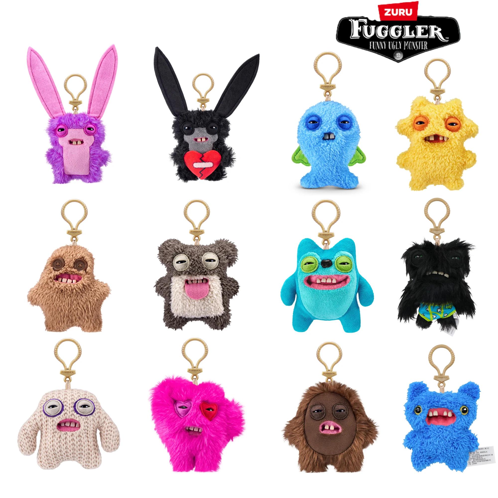 Porte-clés Fuggler Original série 5, jouets en Peluche monstre laid drôle, sac à dos de dessin animé