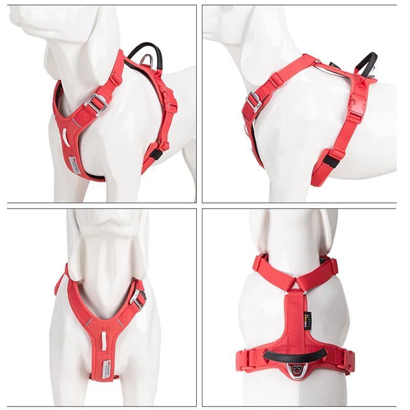 PETIT COMBINATION Harnais pour animaux de compagnie sans traction Harnais réfléchissant en nylon pou