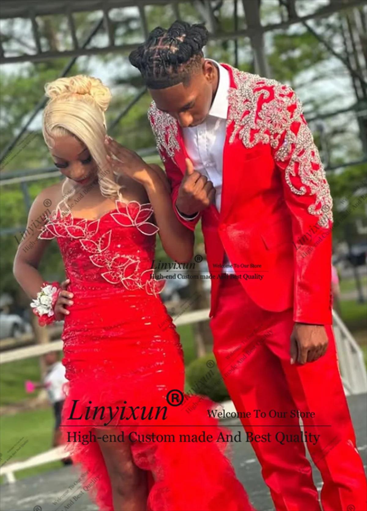 Costumes de luxe pour hommes, Design diamant, coupe cintrée, smoking de mariage, ensemble 2 pièces b