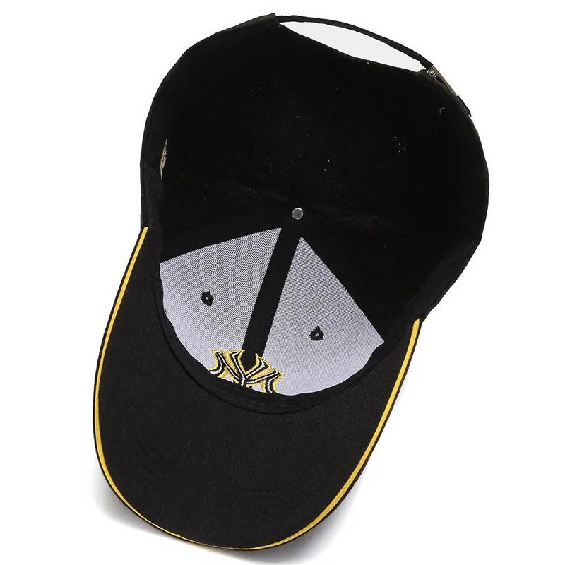 Chapeaux quatre saisons pour hommes, tendance, noir, rétro, brooklyn, lettre brodée, Baseball, coton