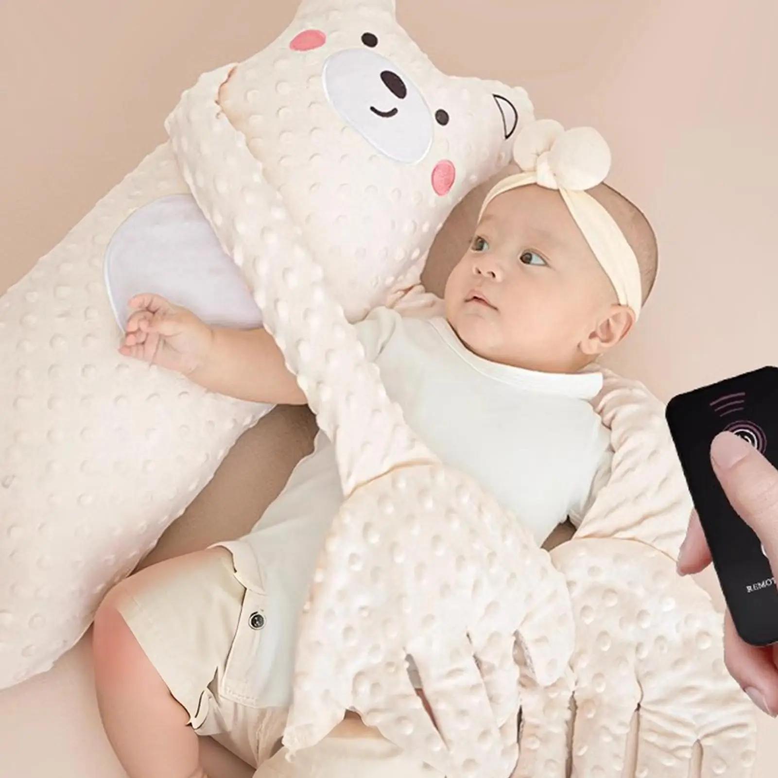 Oreiller électrique pour bébé, avec paume apaisante, télécommande, oreiller pour les mains, poupée a