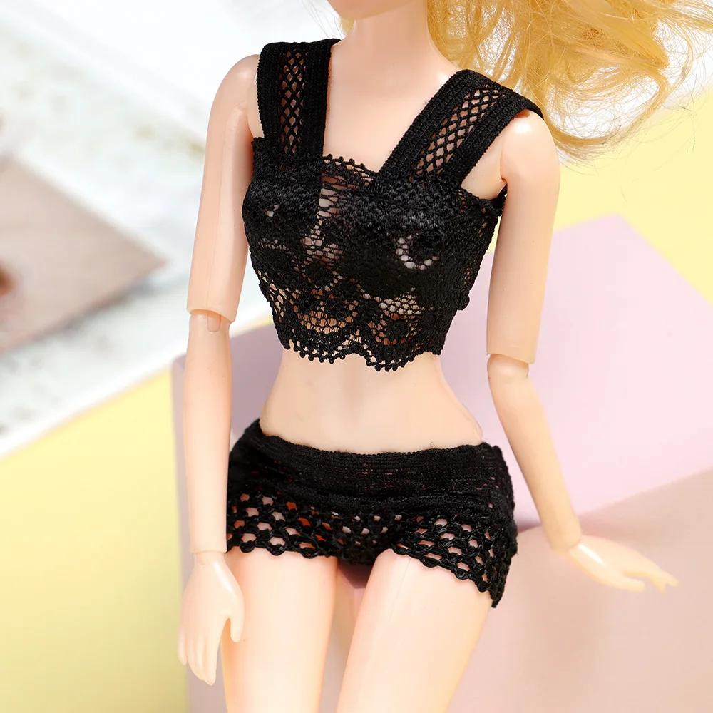 Ensemble de sous-vêtements en dentelle douce pour poupées Blythe 1/6 BJD, culotte de soutien-gorge e