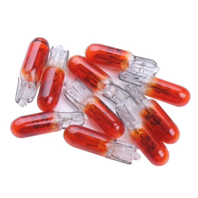 Lampe halogène T5 12v 1.2w W2W, 10 pièces, ampoules pour tableau de bord, éclairage d'intérieur de v