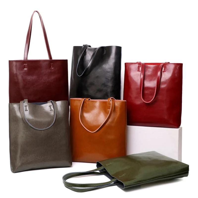 2024 bureau sacs à bandoulière pour femmes fourre-tout en cuir de vache sac dames sacs à main en cui