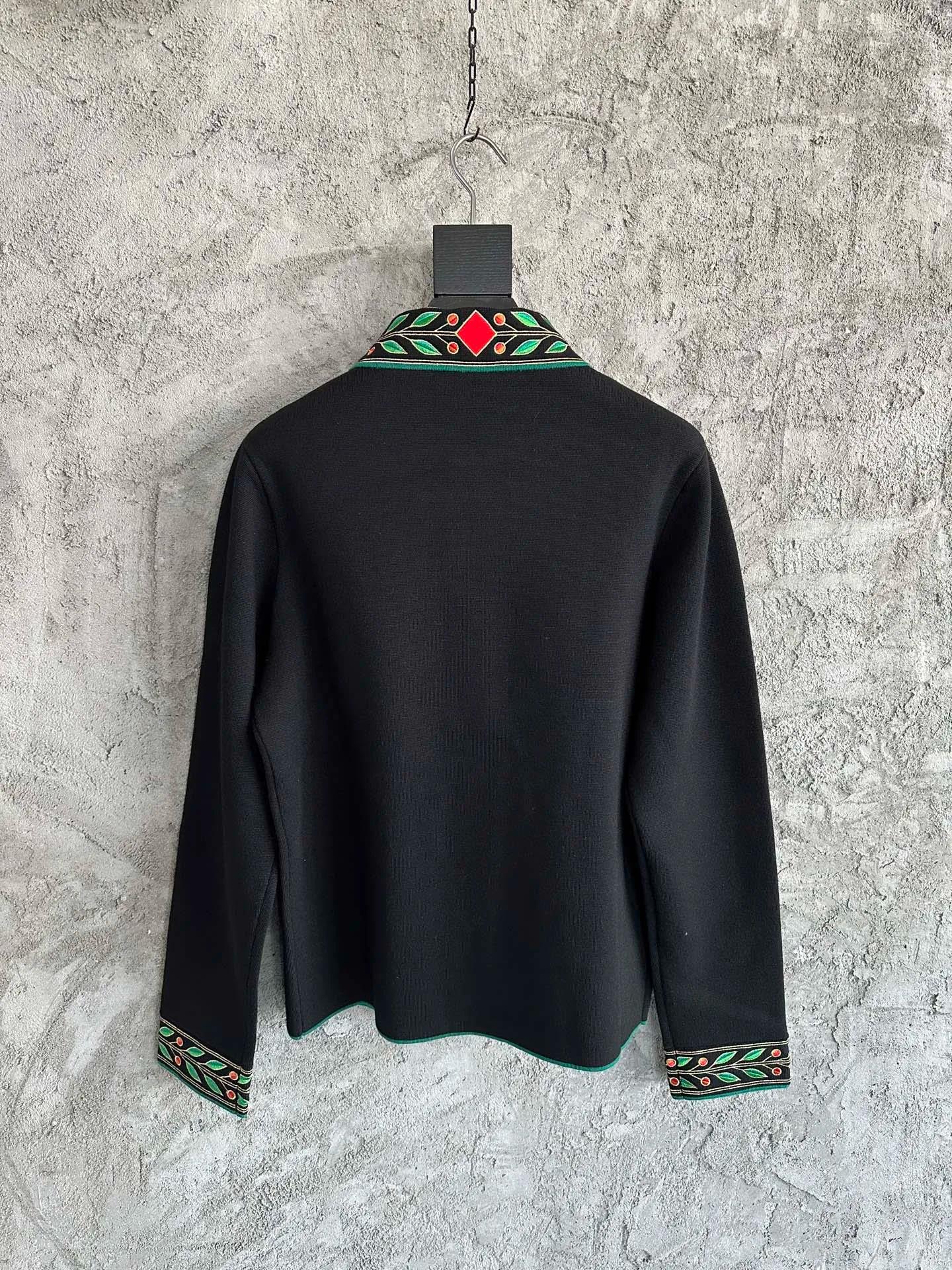 Manteau en laine pour homme brodé de feuilles, édition limitée Casionblank, qualité supérieure 2025,