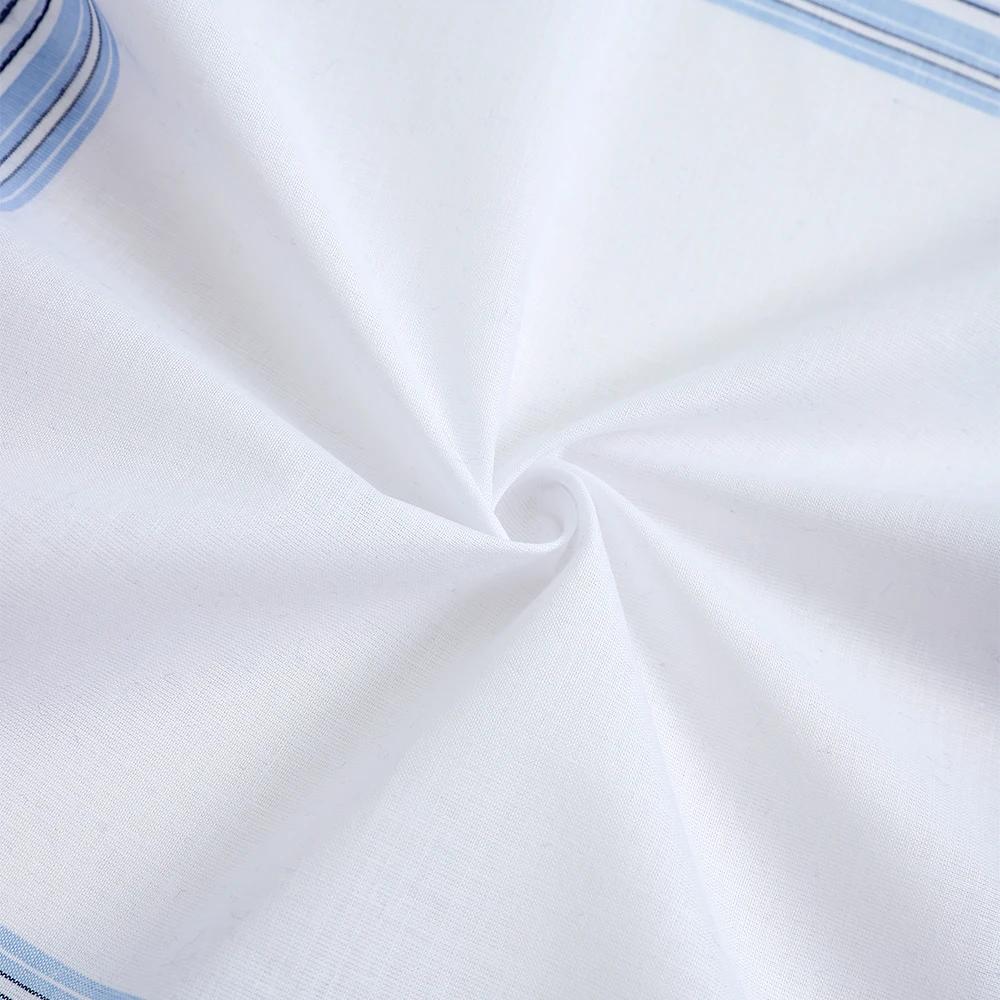 Mouchoirs en pur coton teint en fil pour hommes, mouchoirs à carreaux classiques, souvenirs du marié