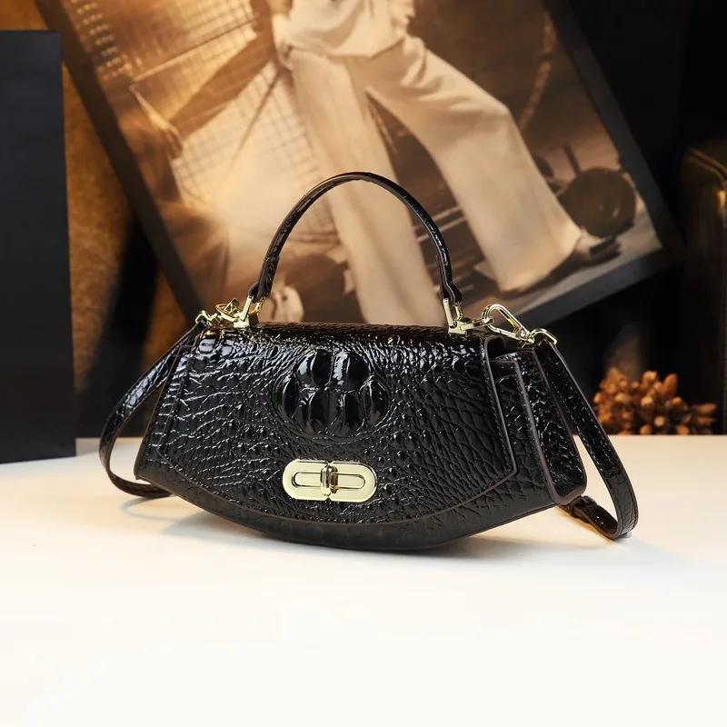 Sac bandoulière femme 2026, petit sac en cuir haut de gamme, nouveau style tendance, élégant et styl