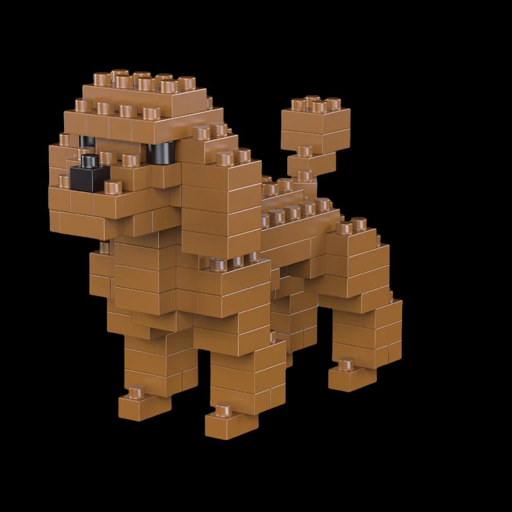 Mini blocs de construction pour chien teckel, jouet pour adultes et enfants: design détaillé et réal