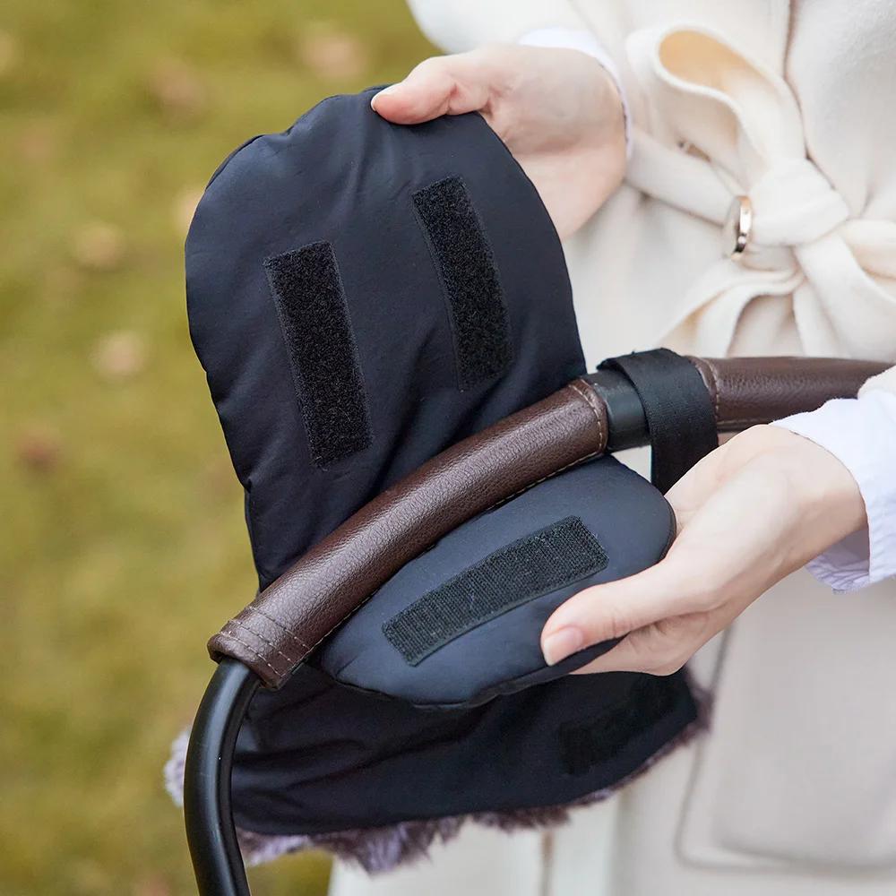 Gants de Poussette pour Bébé, 1 Paire, Mitaines Antigel, Fourrure Intérieure, Chaud, pour l'Hiver, p