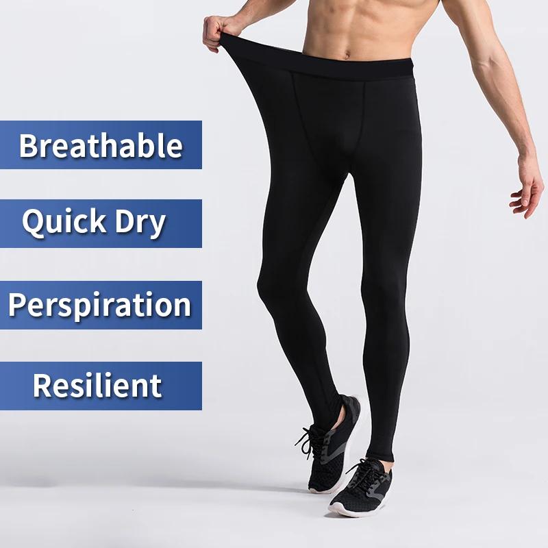 Leggings de Compression de gymnastique pour hommes, pantalons d'entraînement de Sport, collants de c