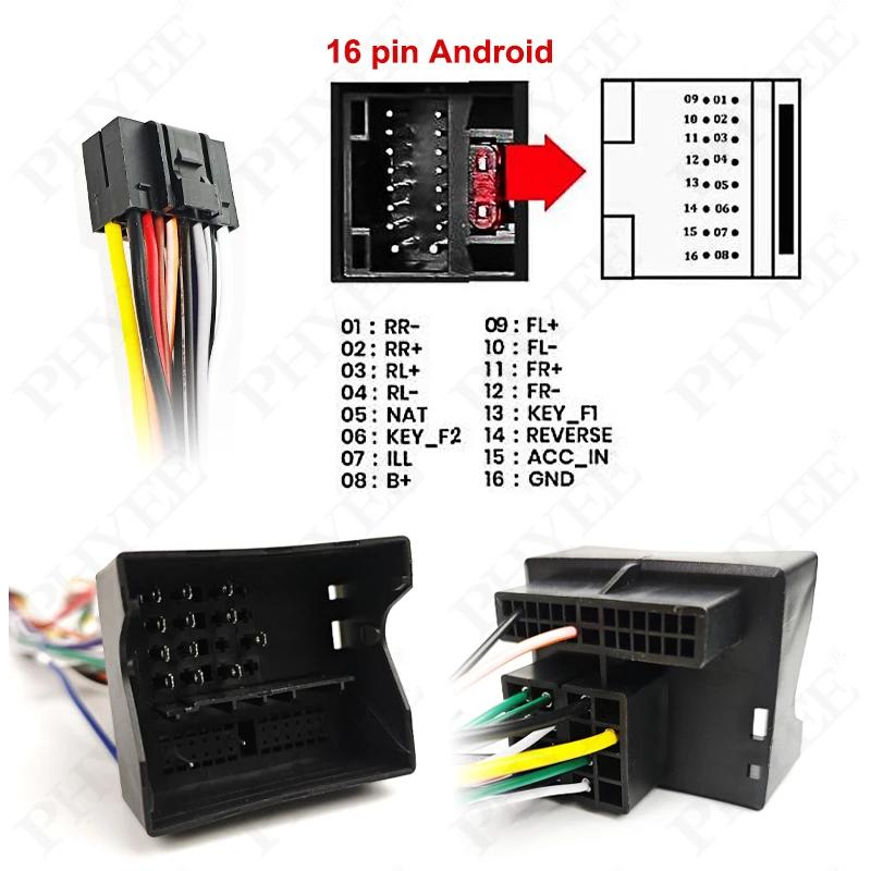 Faisceau de câbles Quadlock, décodeur de Bus CAN, rétention SWC, adaptateur P&P 16 broches pour Radi