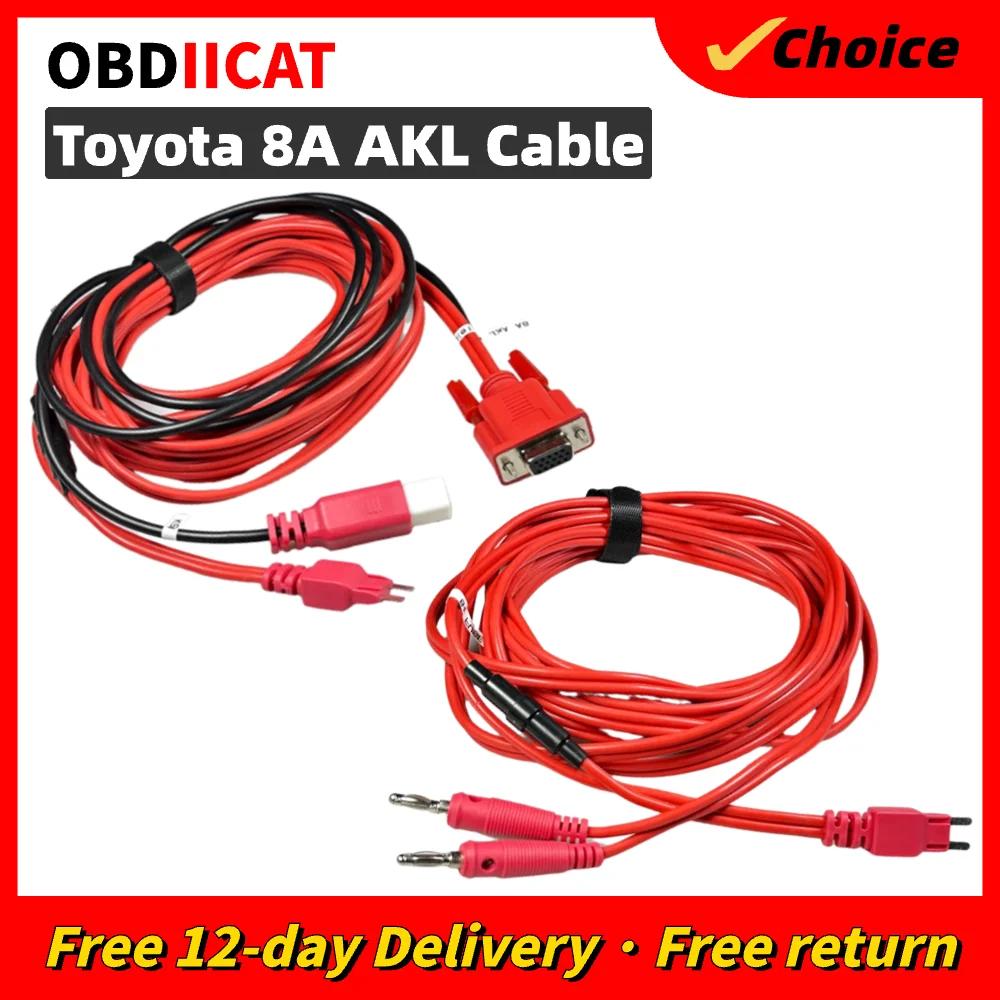 Câble pour Toyota 8A AKL, clé Non intelligente, toutes les clés perdues, adaptateur, fonctionne avec
