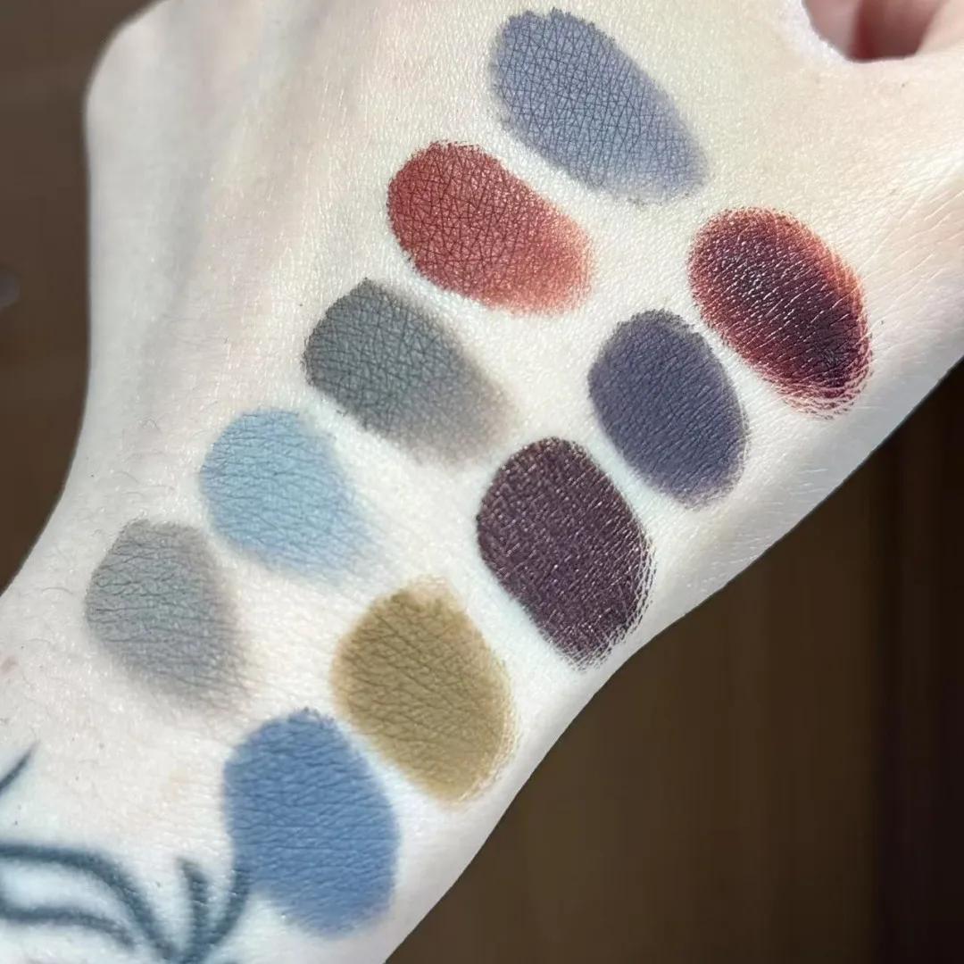 Palette de fards à paupières Shellwe Makeup Misty Spirit All Matte Fog Shadow Ghost, dix couleurs en