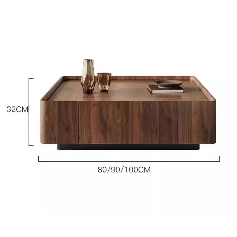 Rangement décoration Table Basse organisateur tiroirs Design moderne Table Basse Vintage Salon Table