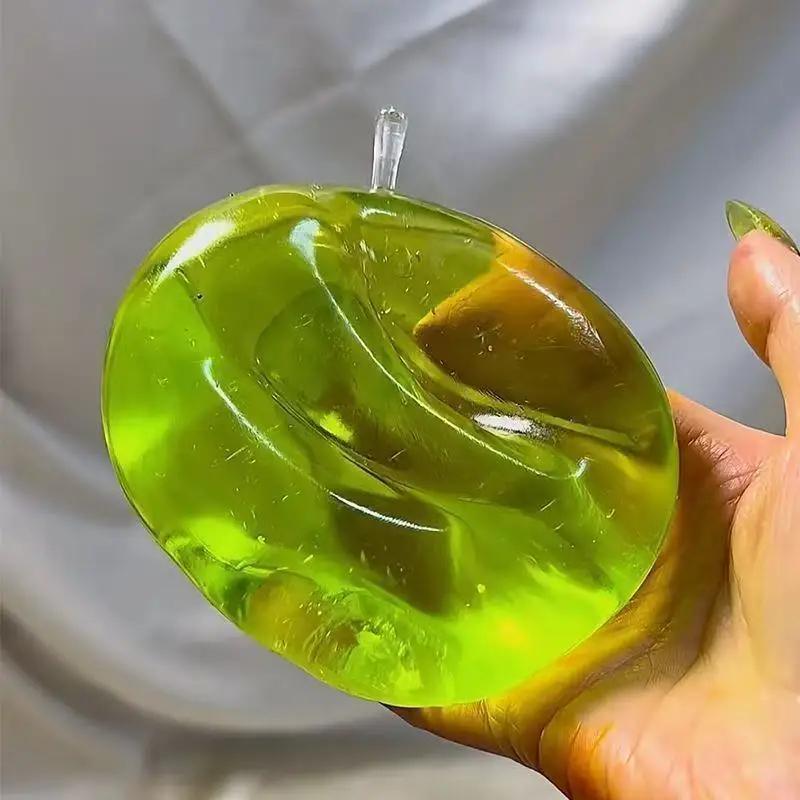 Jouets à presser pomme verte, soulage le Stress et le évent, jouets Fidget en pendaison, jouets à pr