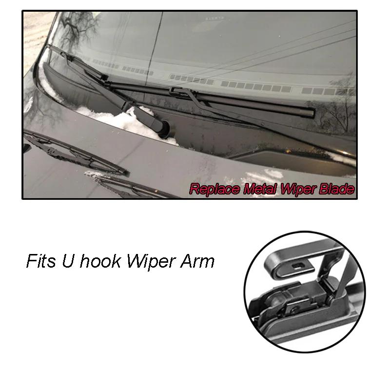 Erick's Wiper-Kit d'essuie-glace avant et arrière, pour Honda Fit Jazz 1 2002-2008, brosse pour pare