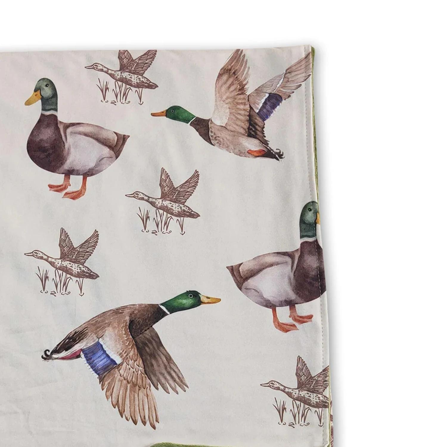 Couvertures en Minky pour Bébés et Enfants, Motifs Cerfs et Canards