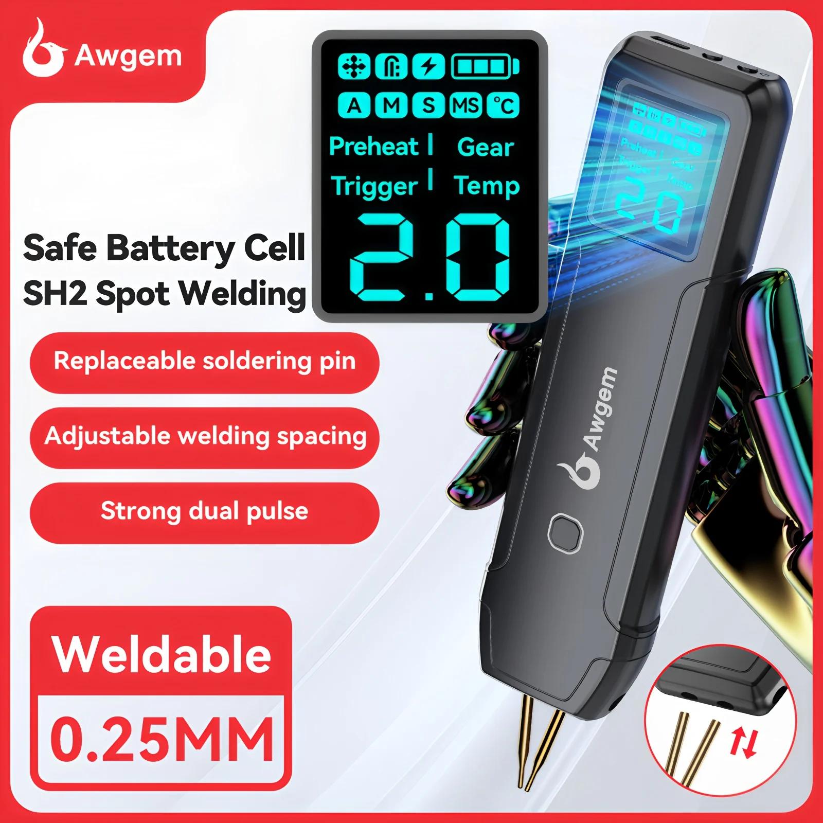 Awgem – Machine à souder par points Portable, bricolage, 90 vitesses réglables, pour batterie au Lit