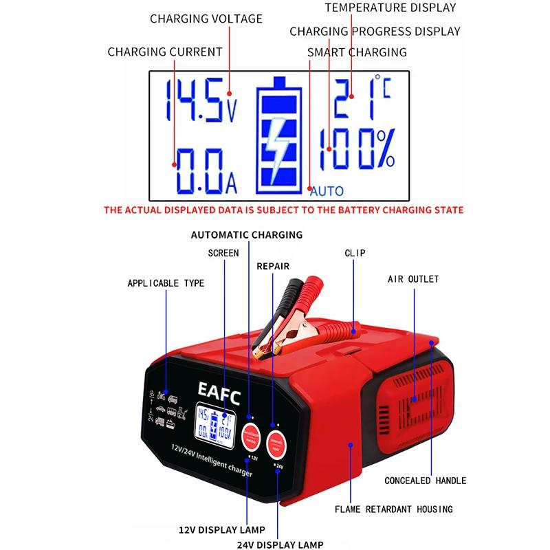 EAFC – chargeur de batterie de voiture haute puissance 400W, réparation d'impulsions intelligente, b
