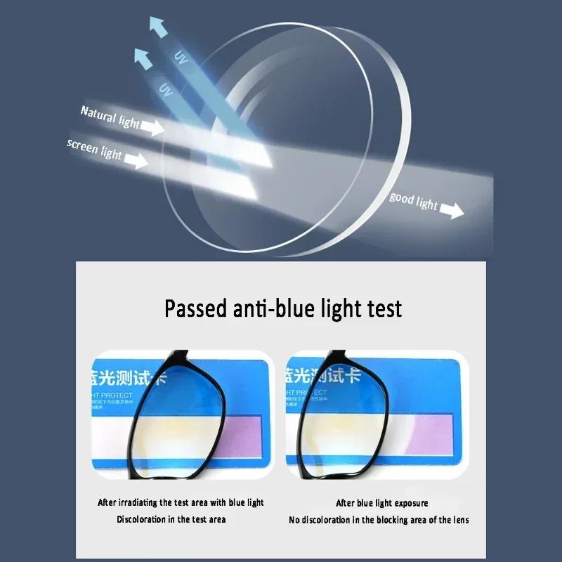 TR90 Anti-lumière bleue multifocale lunettes de lecture hommes femmes progressif près de loin lunett