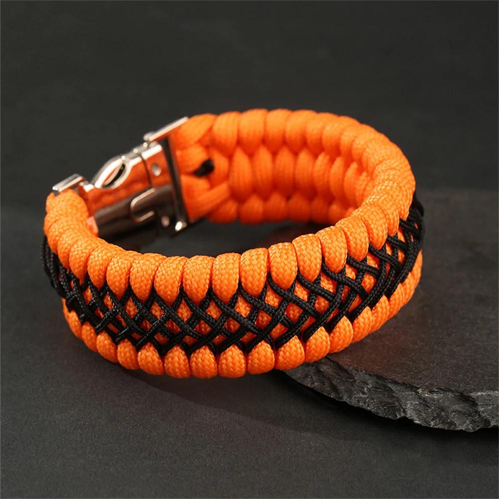 Bracelet paracorde fait à la main à 7 cœurs pour hommes, survie en plein air, Camping, corde d'urgen