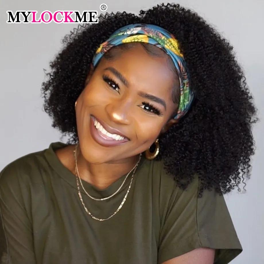 MYLOCKcloser-Perruque afro brésilienne crépue bouclée pour femme, 200% cheveux de haute densité, che