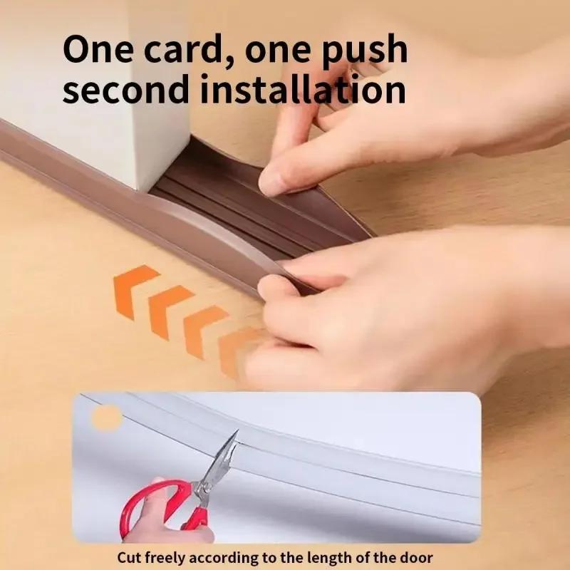 1 pièce Bande d'étanchéité isolante pour bas de porte, anti-poussière et anti-bruit, protection cont