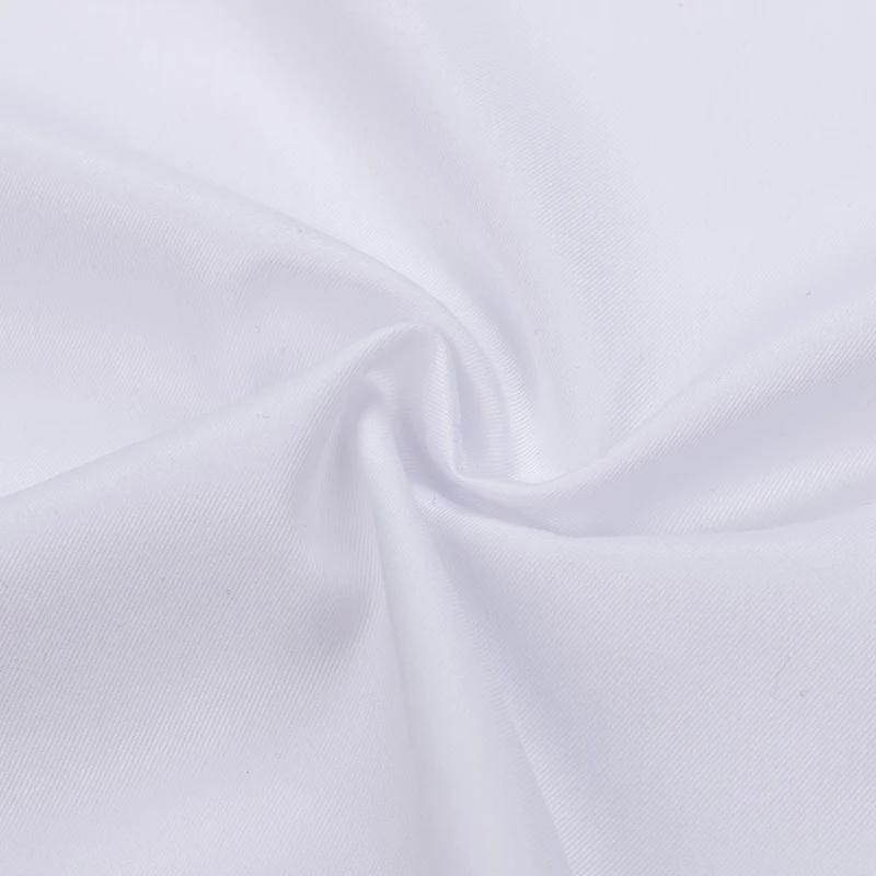 Chemise à col contrasté rayé sans fer pour hommes, haut de gamme, 200 points, quatre plis, pur coton