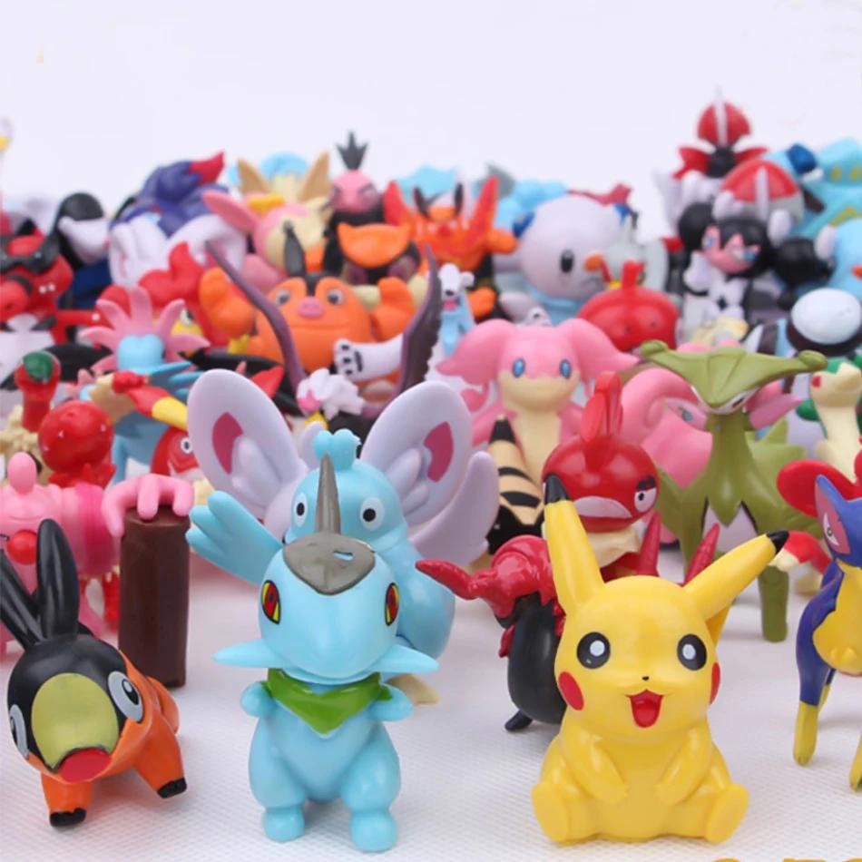 Figurines d'action Pokémon pour enfants, mini figurines non répétitives, jouet modèle Pikachu, poupé