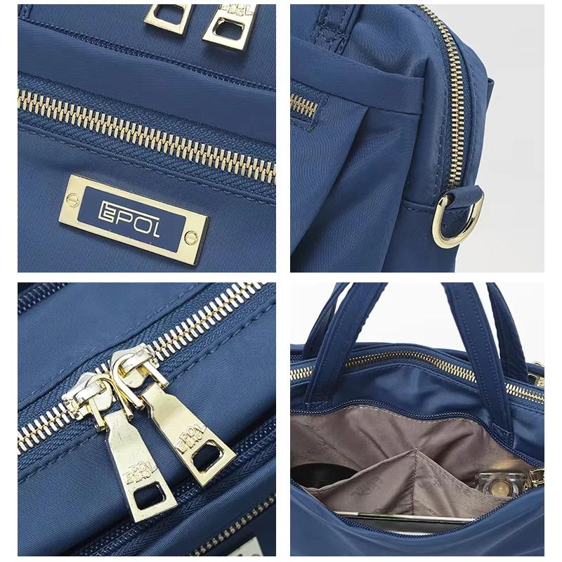 EPOL grande capacité femmes sacs à main tissu haute qualité mode sacs à bandoulière plusieurs poches