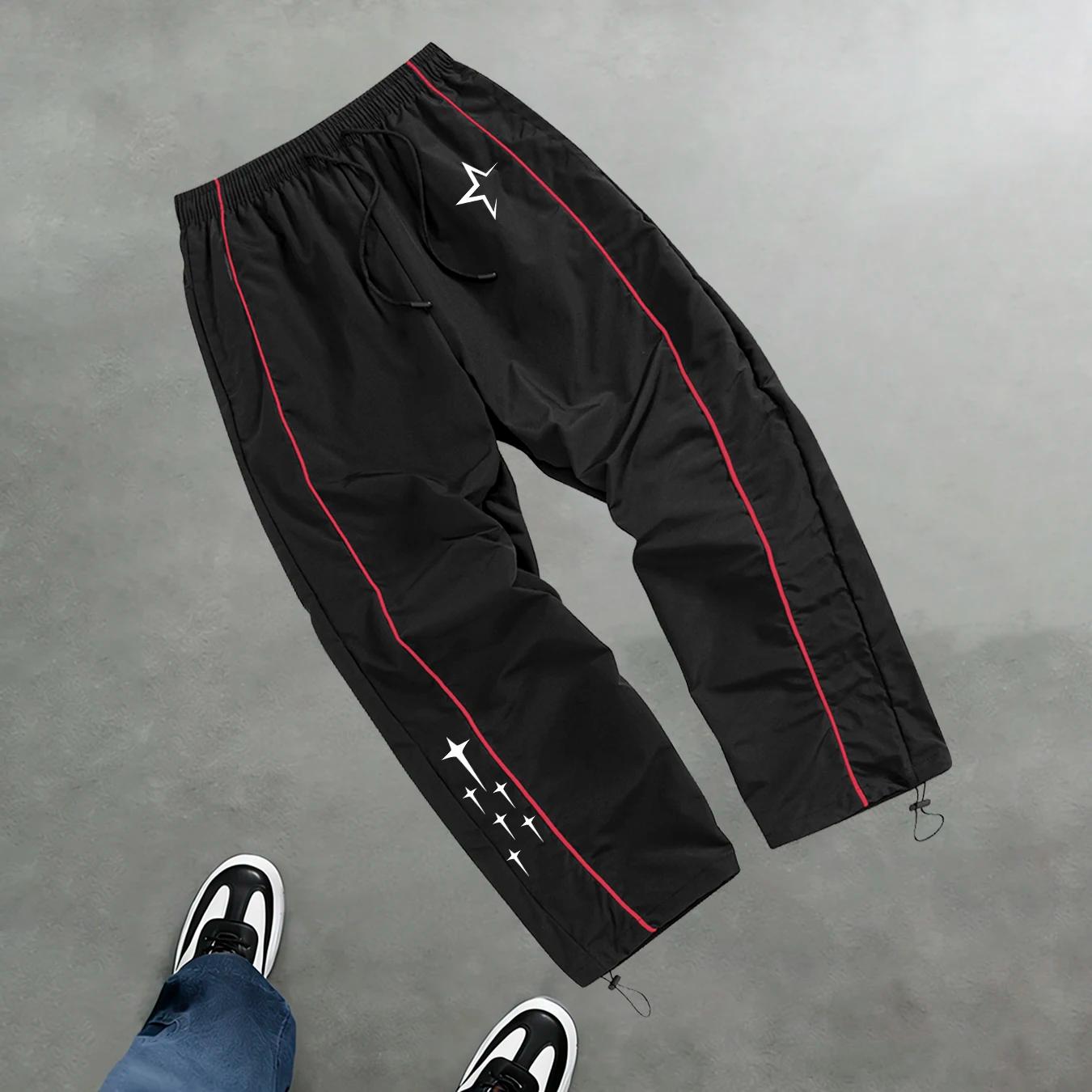 Pantalon de sport décontracté à imprimé étoiles pour hommes, pantalon d'entraînement de fitness prin