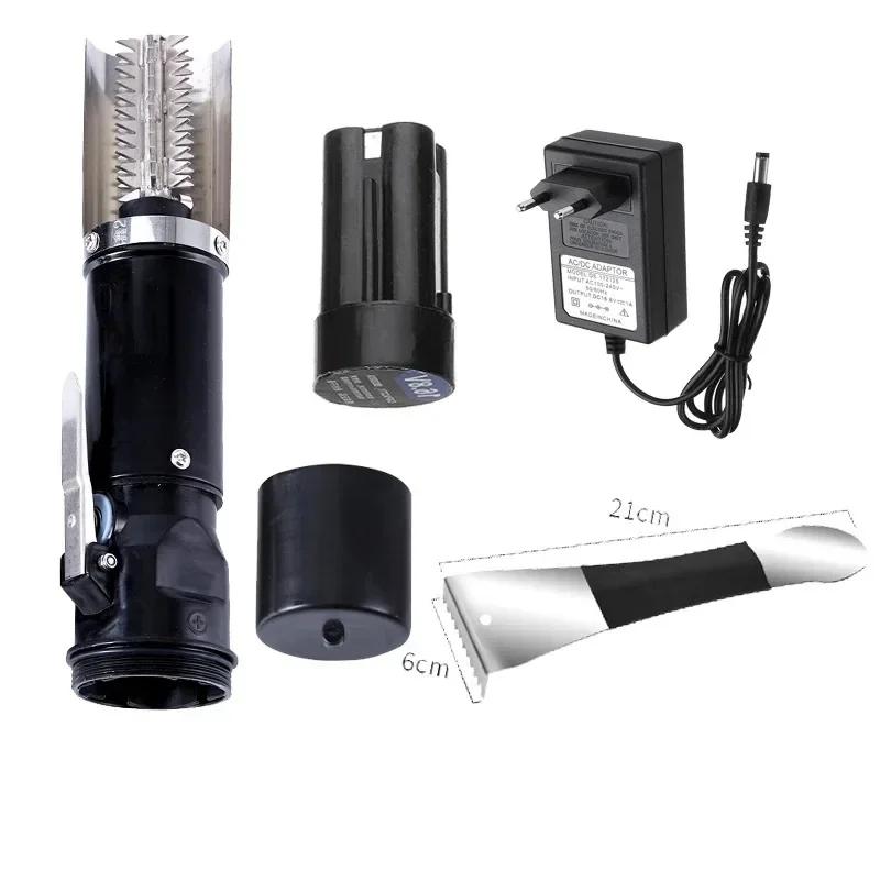 Couteau à fruits de mer 120W, grattoir électrique étanche pour écailles de poisson, nettoyage facile