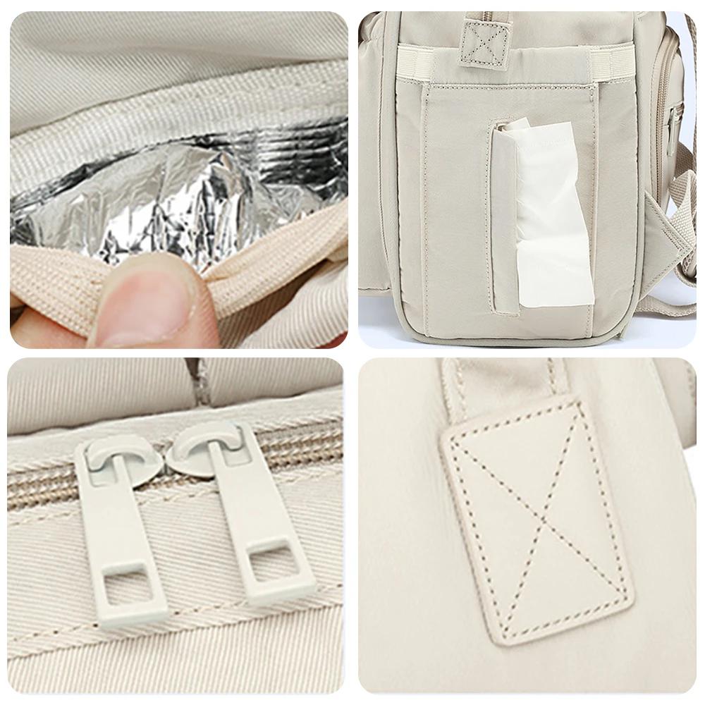 Sac à langer pour bébé, sac à dos imperméable, sac de rangement, sac à main de voyage en plein air, 