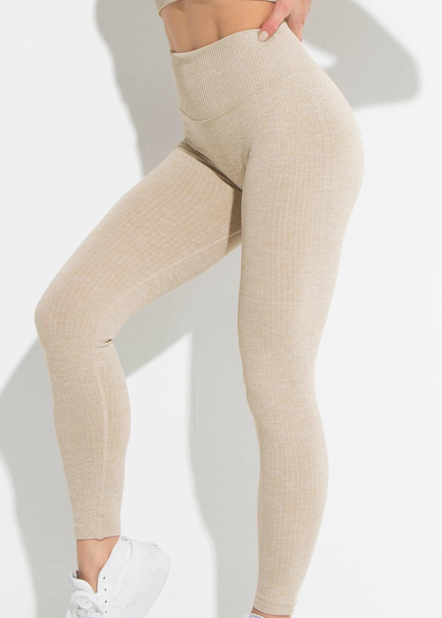 Leggings longs de yoga pour femmes, peuvent être portées en toutes saisons, taille haute, sans coutu